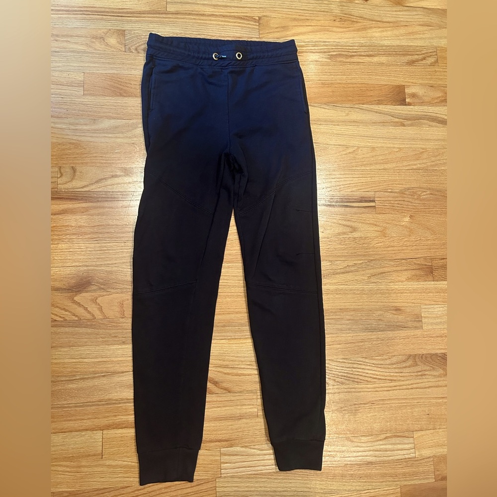 Black Elastic Cuff Jogger Sweatpants